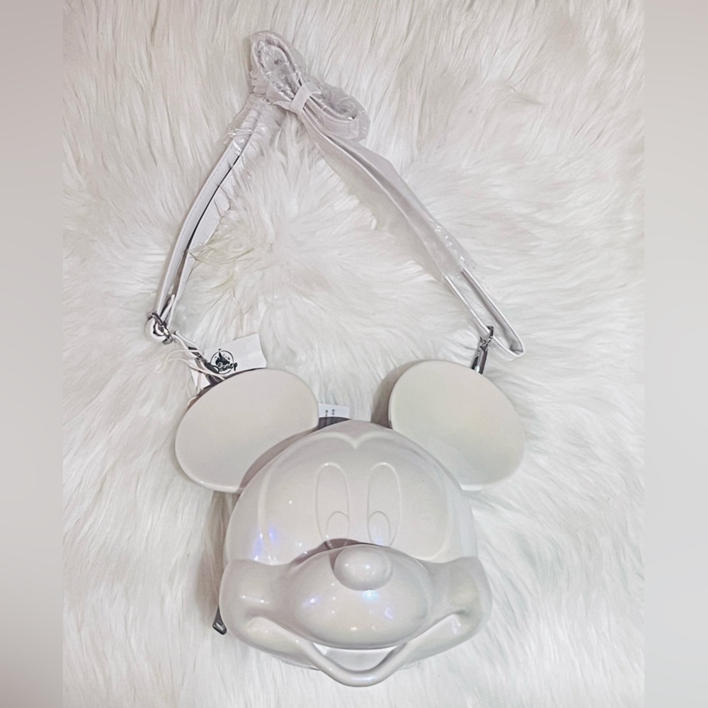 Disney Mickey Mouse Molded Loungefly Bag Purse – White